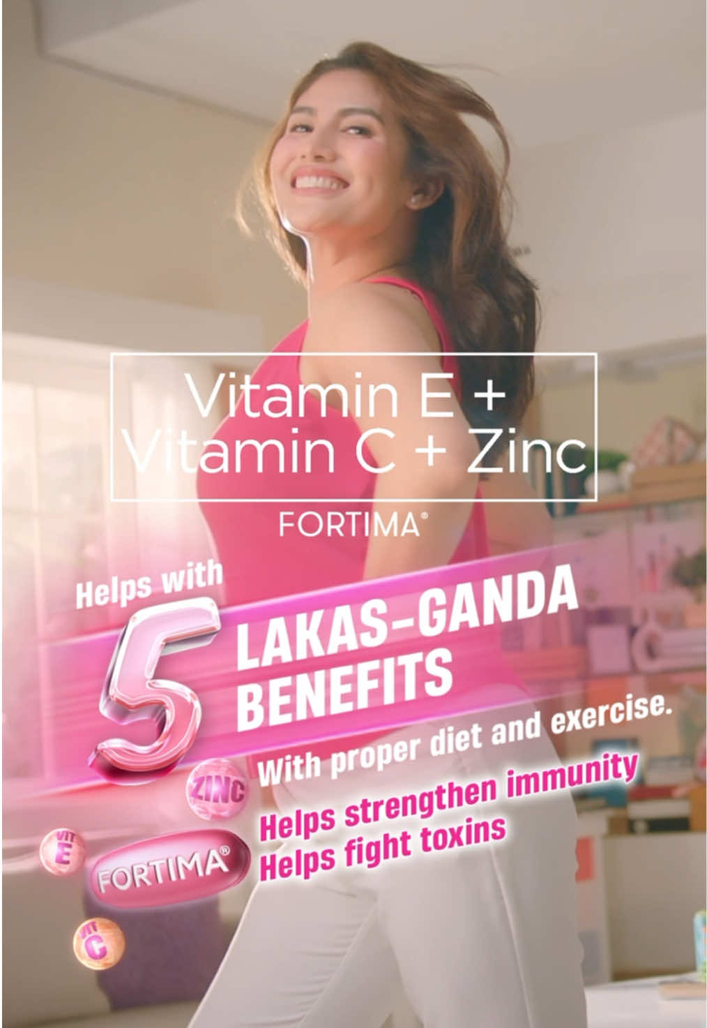 Buong araw kumakayod, pero hindi mukhang pagod.   With the help of (Vitamin E + Vitamin C + Zinc) Fortima, and proper diet and exercise, masasabi nilang #IkawMa!   If symptoms persist, consult your doctor. ASC Ref No. U0156P030725F