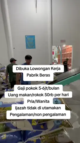 secepatnya kami tunggu #tenagakerja #pabrikberas #tenagakerjaindonesia #tenagakerjawanita #tenagakerjaasing #beras #berasbulog #bulog #info #lowongankerja #masukberandafyp 