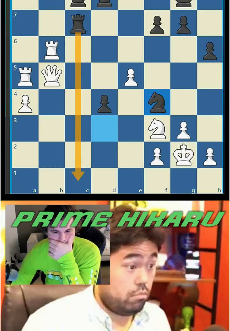 This game was so LEGENDARY! 🔥 #Chess #Magnus #Hikaru #Endgame 