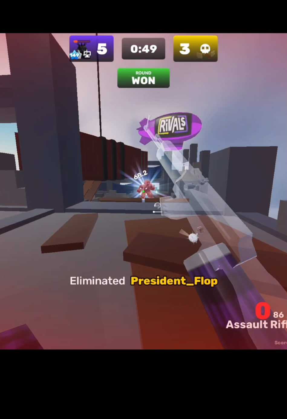 The Ak is the best gun ever no glaze 🔥🔥🔥 and I have the best reaction speed 🙏🥺 pls follow#robloxrivals #rivals #roblox 