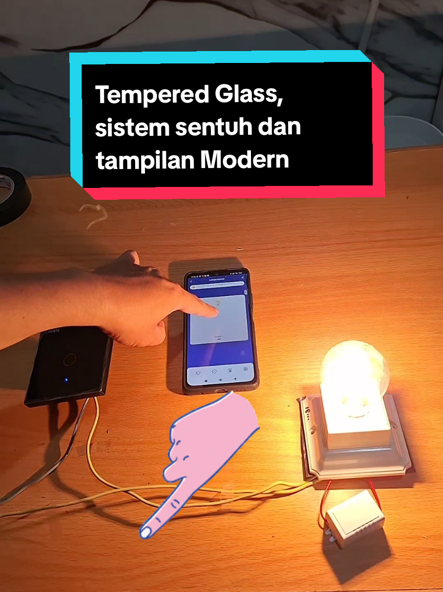 Klik link @Asyam Weiseman untuk tutorial  Saklar pintar berbahan tempered glass , sistem sentuh modern ada dua pilihan warna hitam dan putih #teknobi #smartswitch #saklar #tuya #smarthome 