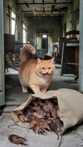 Fat Cat’s Ultimate Rat Feast! 🐭🔥 #orangecat #viral_video #trendingvideo #reels #fyp #Capcut #explore #cooking #catoftiktok 