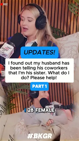 Part 1: I found out my husband has been telling his coworkers that I'm his sister. What do I do? #redditreadings #redditstorytime #redditstories #twohottakes #reddit_tiktok #aitareddit #storytelling #aita #askreddit #bkgr #marriage #husband