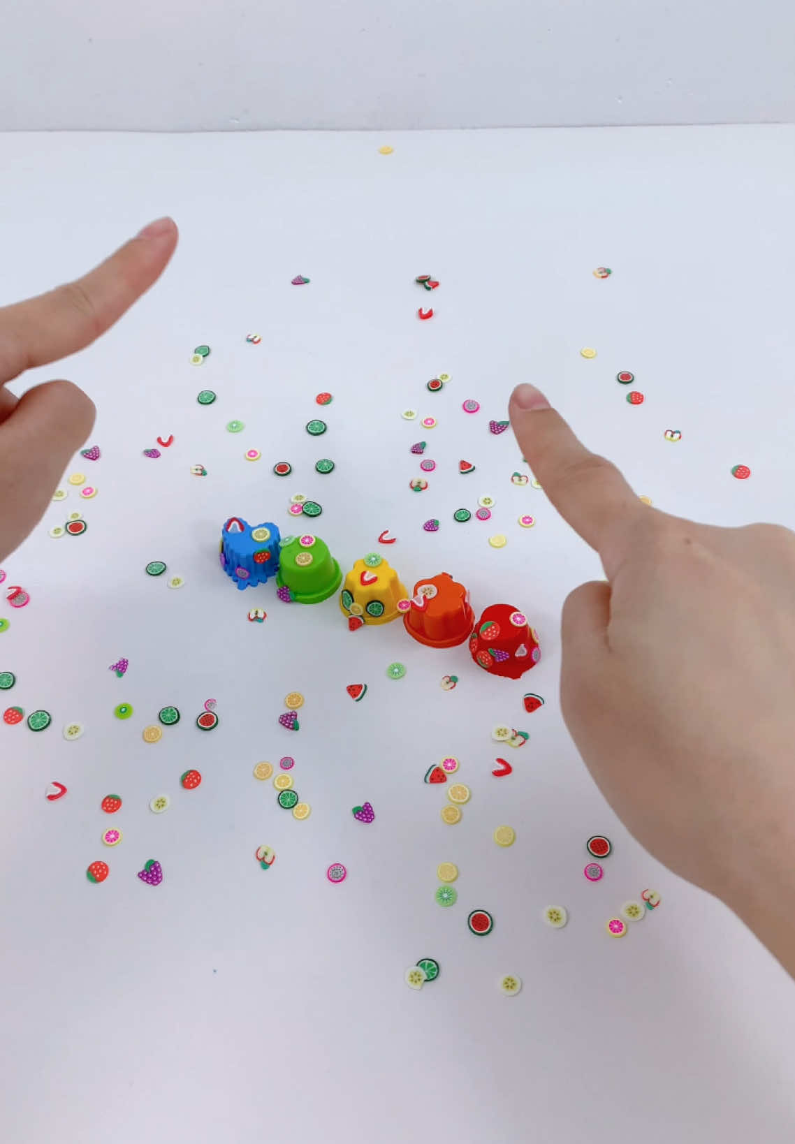 FUFUSQUISHY ASMR🍮🍮5pc Rainbow Mini Pudding