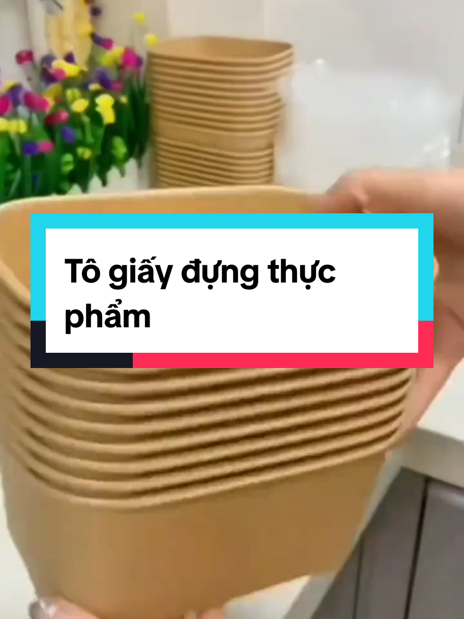 [Giá tại xưởng] Combo 100 tô giấy Kraf chữ nhật 750ml kèm nắp nhựa bảo quản thực phẩm #togiaykraft #giadungtienich #giadungthongminh #giadungtienloi #xuhuong 