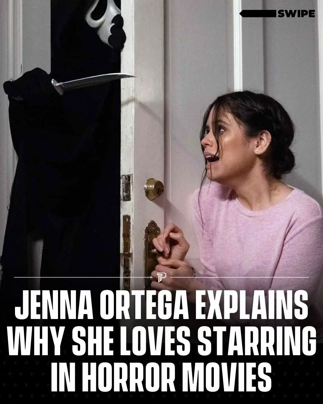 Jenna Ortega says making horror movies is surprisingly fun — and even therapeutic.  #RoadTo18Million #Pubity 