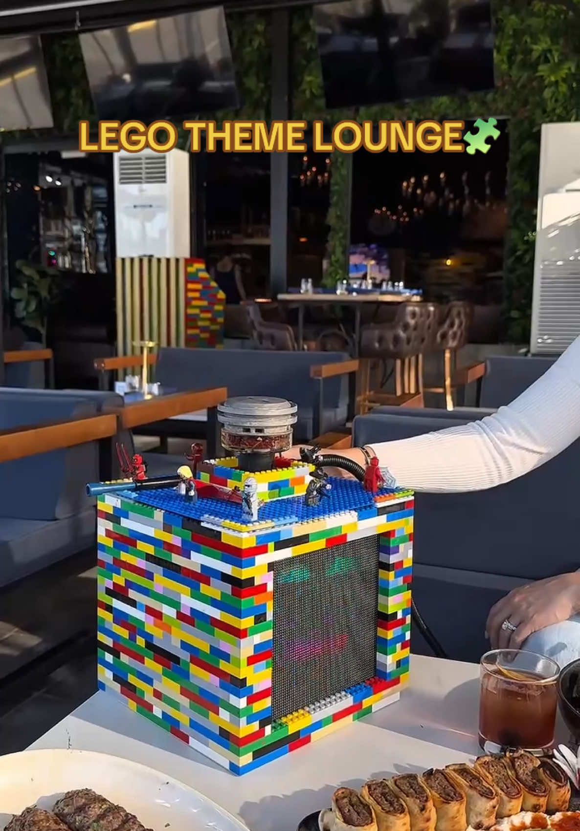 NEW lego themed hookah lounge with delicious mediterranean food🔥 (Adana in Marietta) #marietta #atl #atlanta #atllounge #atlantalounge #datenightatl #atlantanightlife #atlantanights #atlvibes #atlantavibes #legotiktok #legos #hookah 