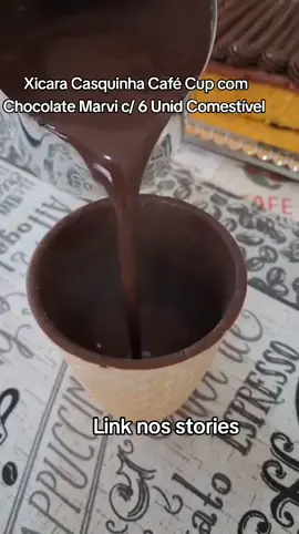 Xicara Casquinha Café Cup com Chocolate Marvi c/ 6 Unid Comestível por R$40,00. #xicara #casquinha #cafecup #chocolate #chocolatelover #achadinhos #viral_video #shopee #shopee 