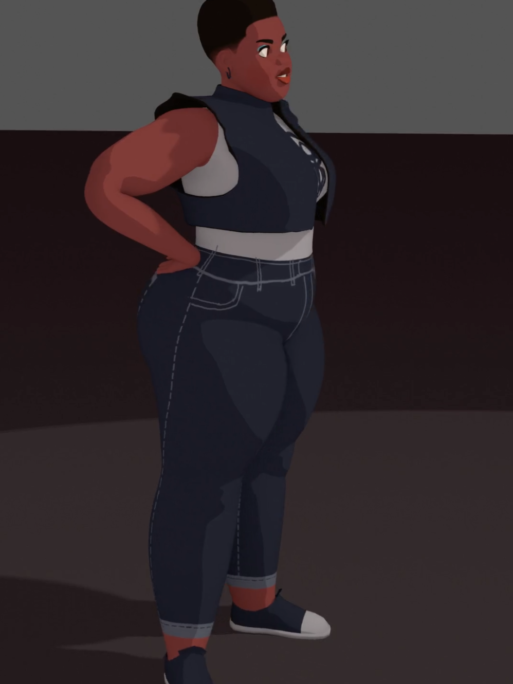 There are lots of things I want to fix with this 3D model, but I need to continue my Blender journey. I'll come back after I learn a few more things. Today I learned how to create a looping 360 video. #blender #3dmodeling #blender3d #artist #charactermodel #originalcharacter 