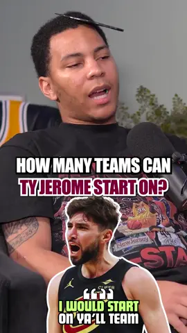 How many teams would Ty Jerome start on? #NBA 