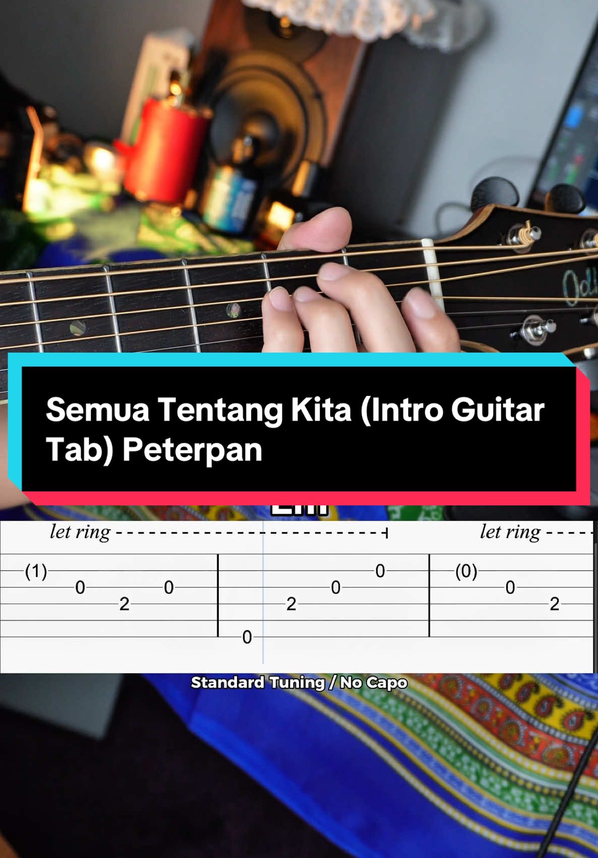 Semua Tentang Kita (Intro Guitar Tab) Peterpan