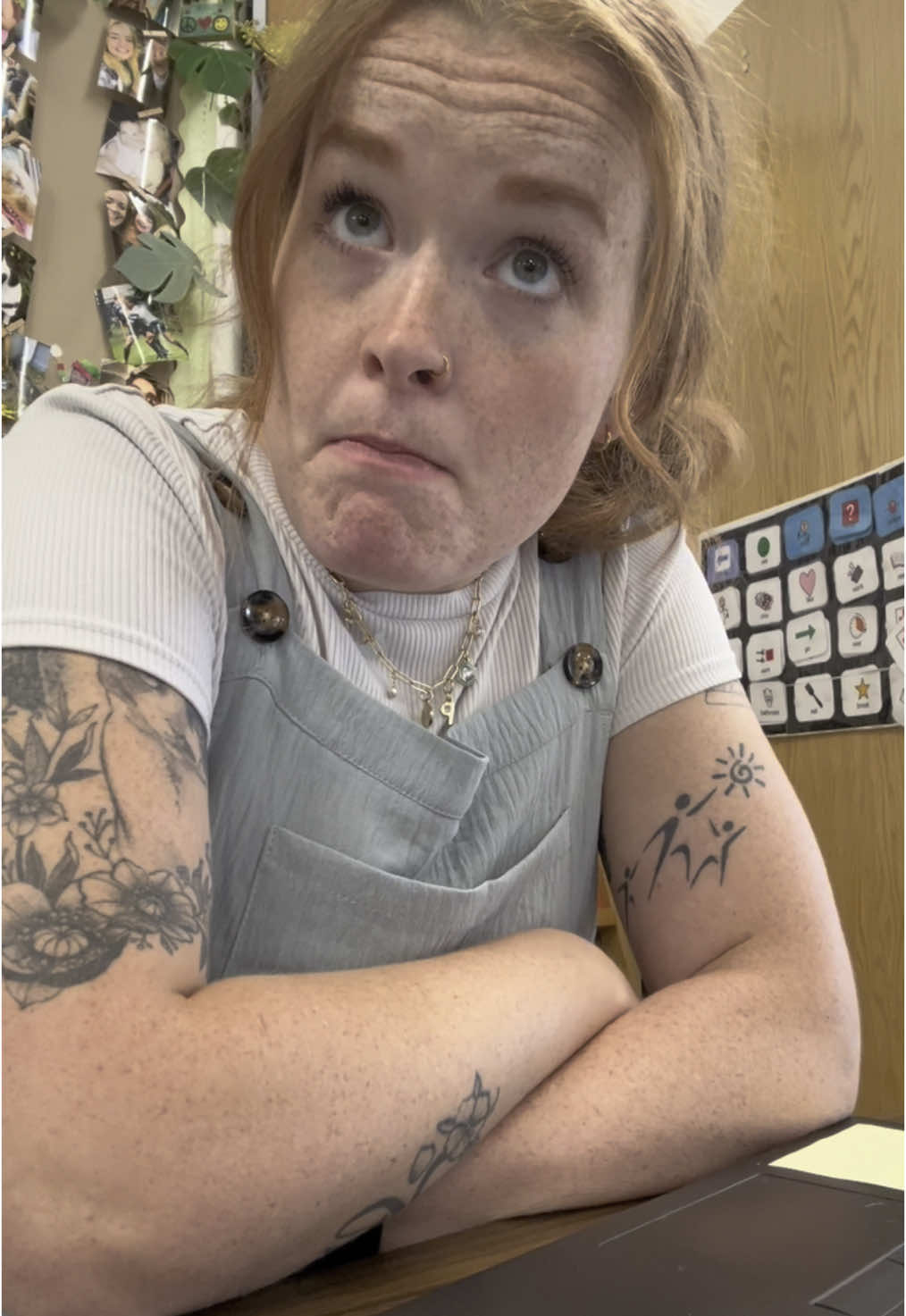 Monday after spring break vibes #gottago #specialeducation #autism #nonverbal #aacdevice 