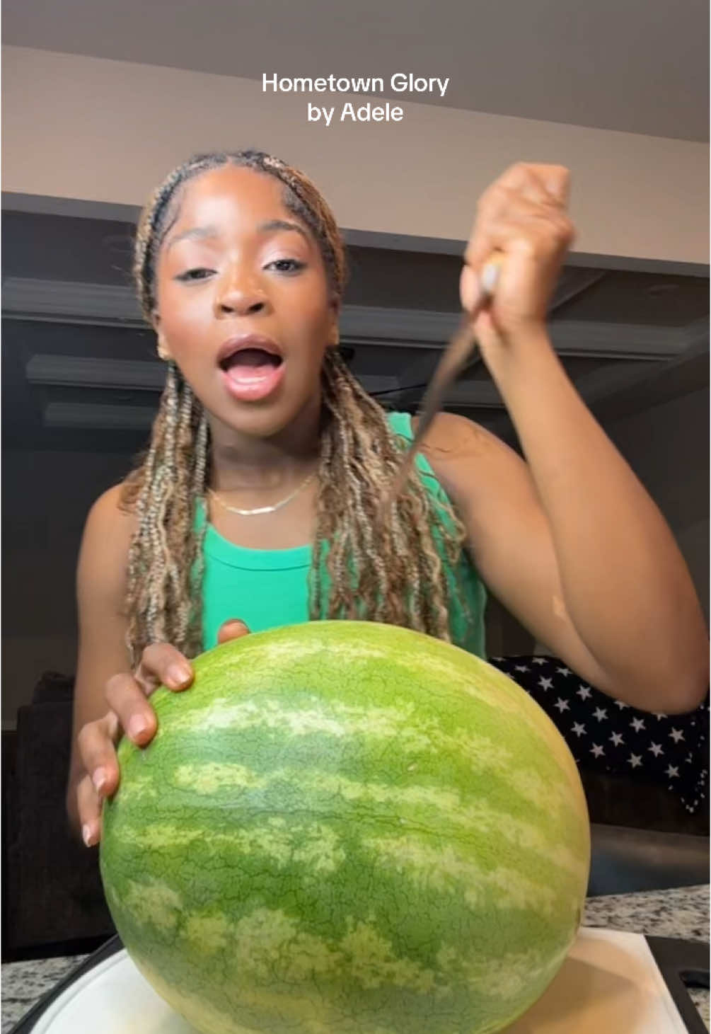 2 worlds COLLIDEEEEE #eternityy #singer #adele #hometownglory #coversong #twoworldscollide #watermelon #cover 