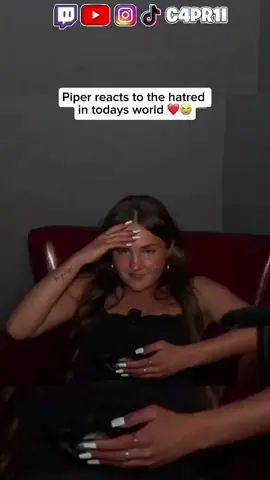 Piper reacts to  the hatred in todays world ❤️😭 #piper #hatred #beautifulpeople #wholesome #newgeneration 