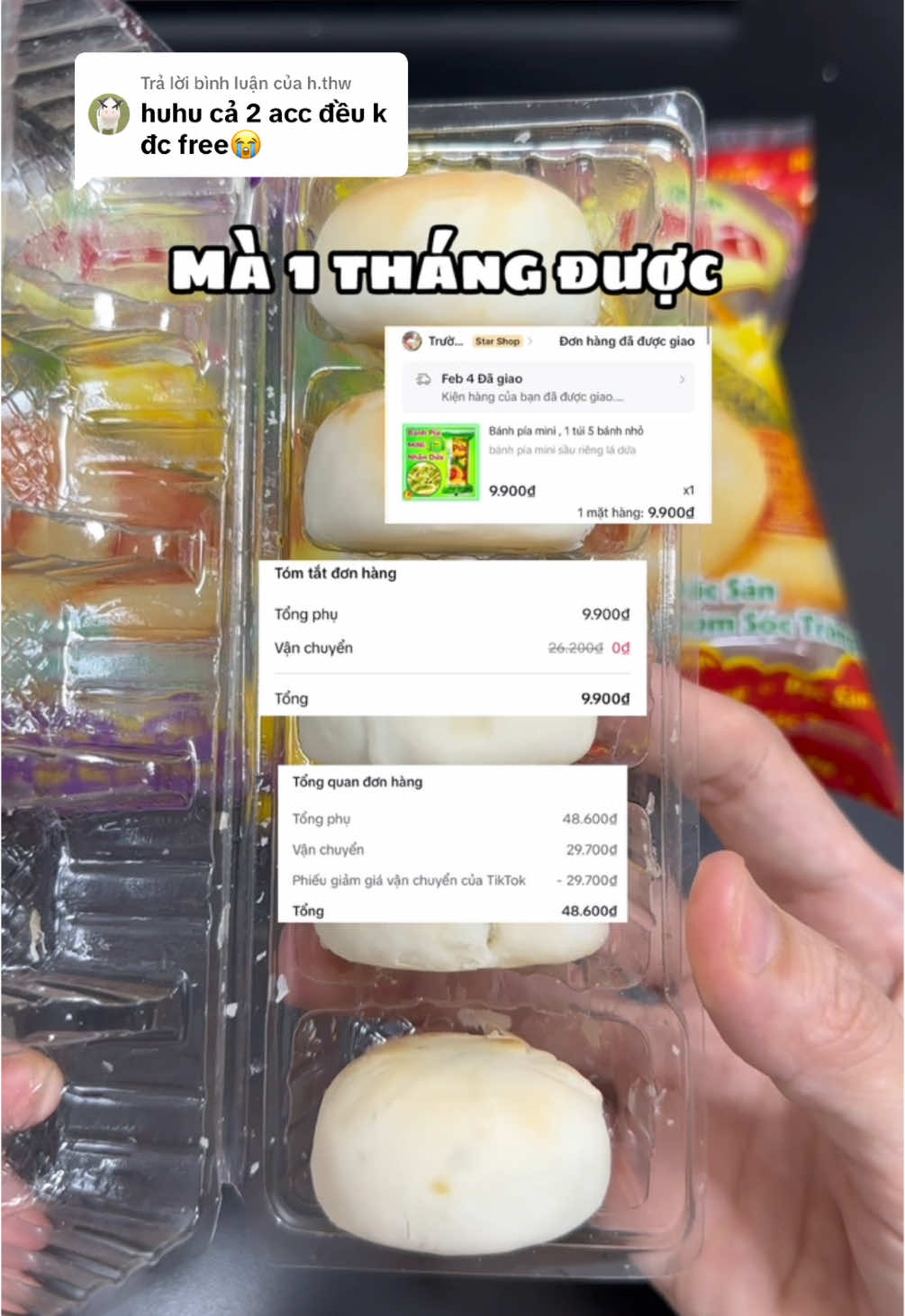 Trả lời @h.thw Tháng tui được có 10 mấy 20 đơn frisíp à 🤭 #banhpia #banhpiamini #banhpiasaurieng #tiktokshop #fyp #nhintuine 