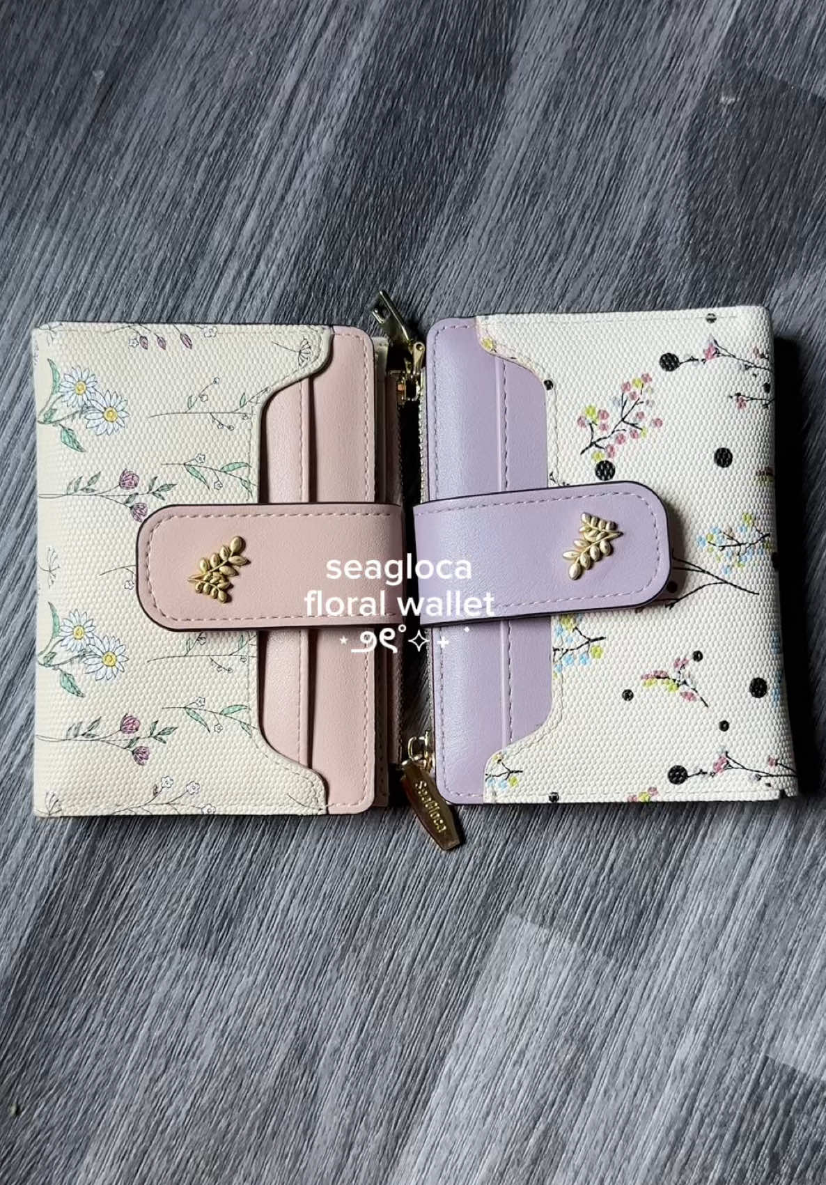 floral print #seagloca #wallet #floralwallet #pink #pinkwallet #purple #violet #purplewallet #violetwallet #purse 