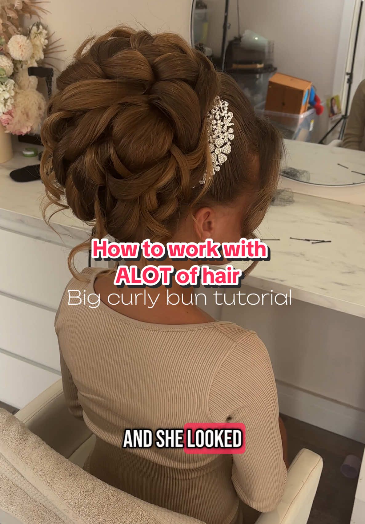 LET ME SHOW YOU HOW 📲❤️‍🔥#LiveOutlandish #hairlesson #hairup #hairupdo #hairtutorials #hairuplesson #bridalhair #bighairupdo #bugcurlybun #weddinghair 
