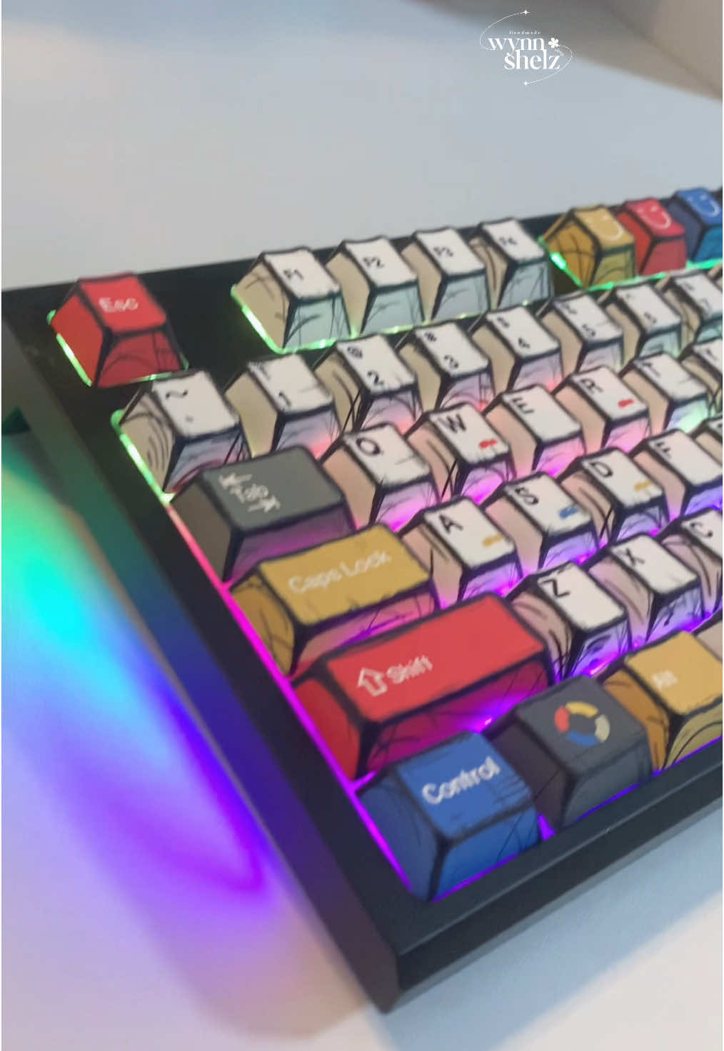 คีย์แคปสไตล์ Comics สวยเท่ห์สุดดๆ ❤️  #Cherryprofile #คีย์แคป  #MechanicalKeyboard  #Keycap #Keyboard #คีย์บอร์ด #โต๊ะคอม 