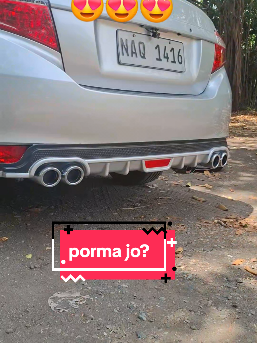 punuin mo ng accessories yang sasakyan mo kahit pa utang lang yan!? #caraccessories #vios #reardiffuser 