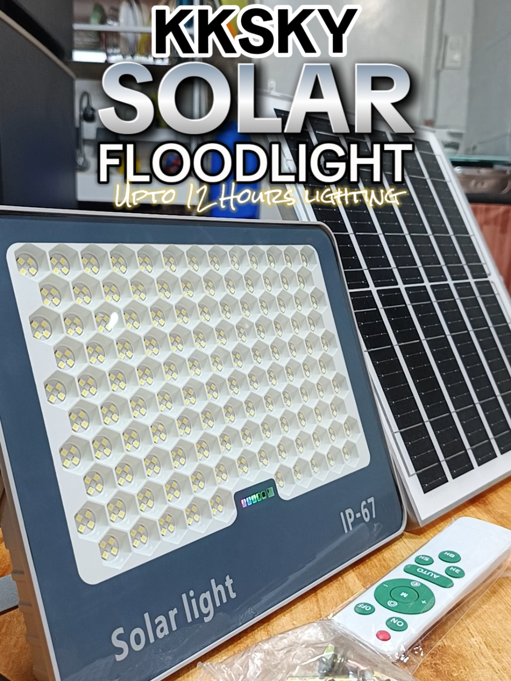KKSKY Solar Flood Light | IP67 Waterproof Solar Light.. #kkskysolarlight #kkskysolarstreetlightoutdoor #b1t1solarlights  #kkskyph 