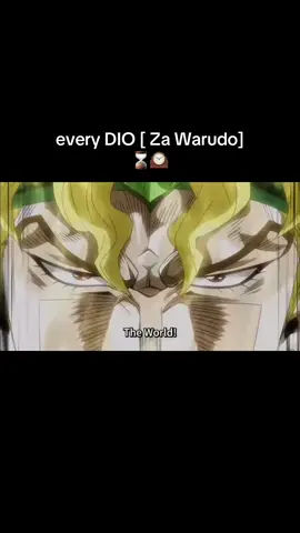 ZA WARUDOOOO #jojosbizarreadventure #jjba #DIO #zawarudo #theworld #timestop #stoptime #jotaro #diozawarudo