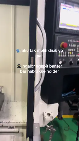 aku ra sengojo mas sumpah 😭 #cncoperator #teknikmesin #fyp #cncmilling #machine #cncmachining 