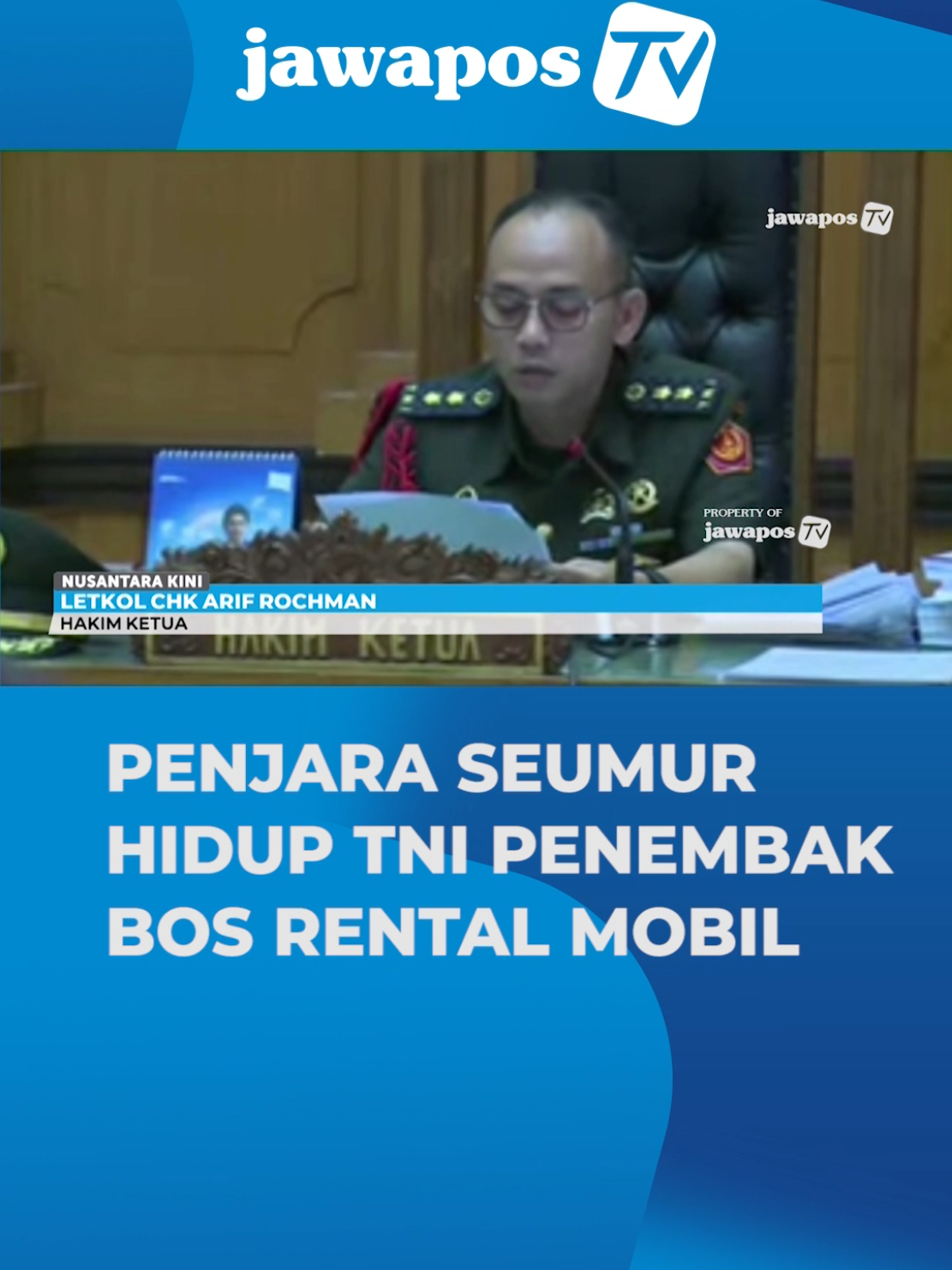 Majelis Hakim Pengadilan Militer Jakarta memvonis Bambang Apri Atmojo dan Akbar Adli dengan hukuman penjara seumur hidup dan dipecat dari anggota TNI. Sedangkan Rafsin divonis empat tahun penjara dan dipecat dari anggota TNI. #TNI #KRIMINAL #TENTARA #tiktokberita 