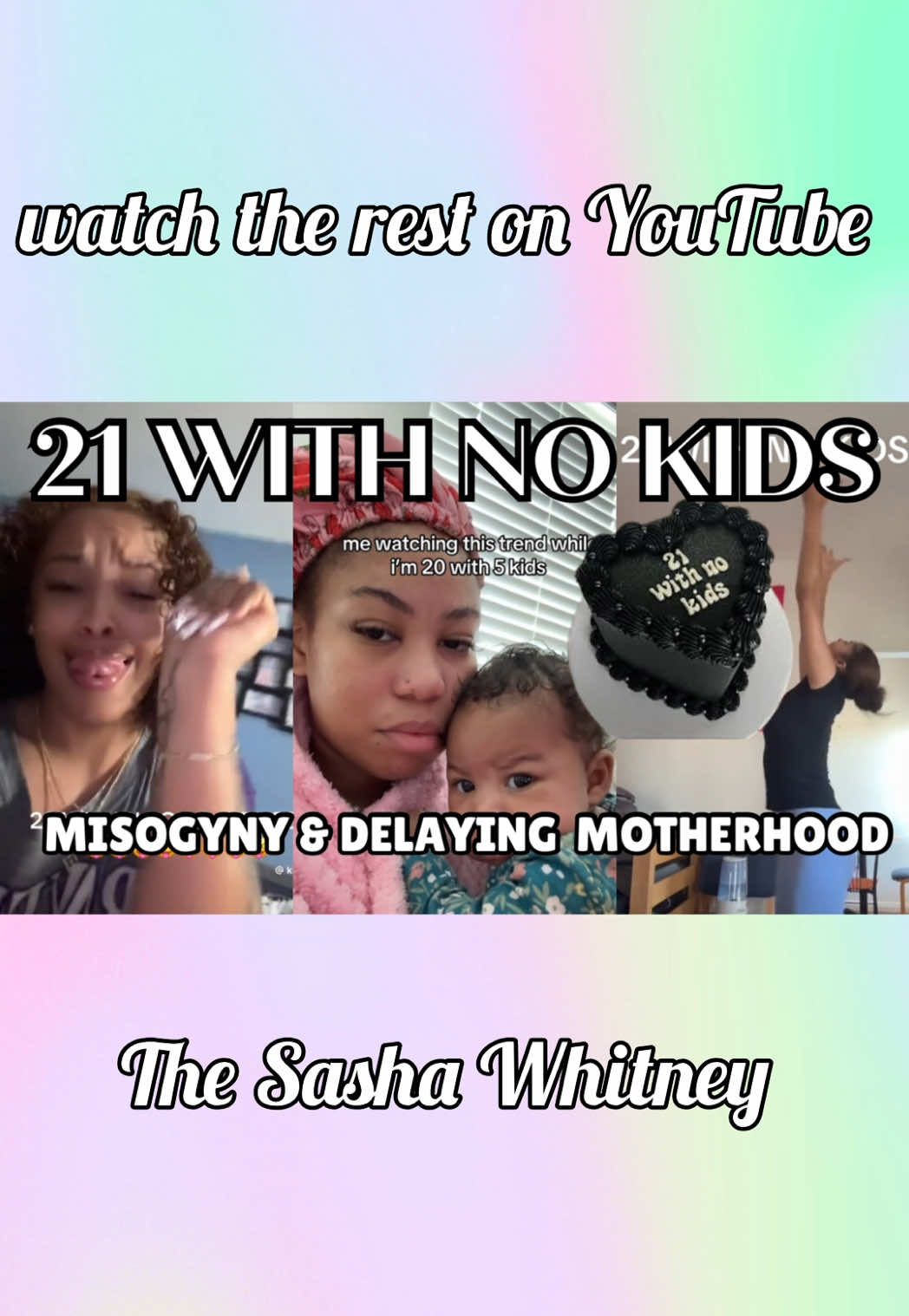 yapping over on YouTube about the 21 with no kids trend because who would’ve thought women forgoing or delaying motherhood and celebrating that would trigger so many people!! #21withnokids #youtube #misogyny #delayedmotherhood #childfree #childfreebychoice 