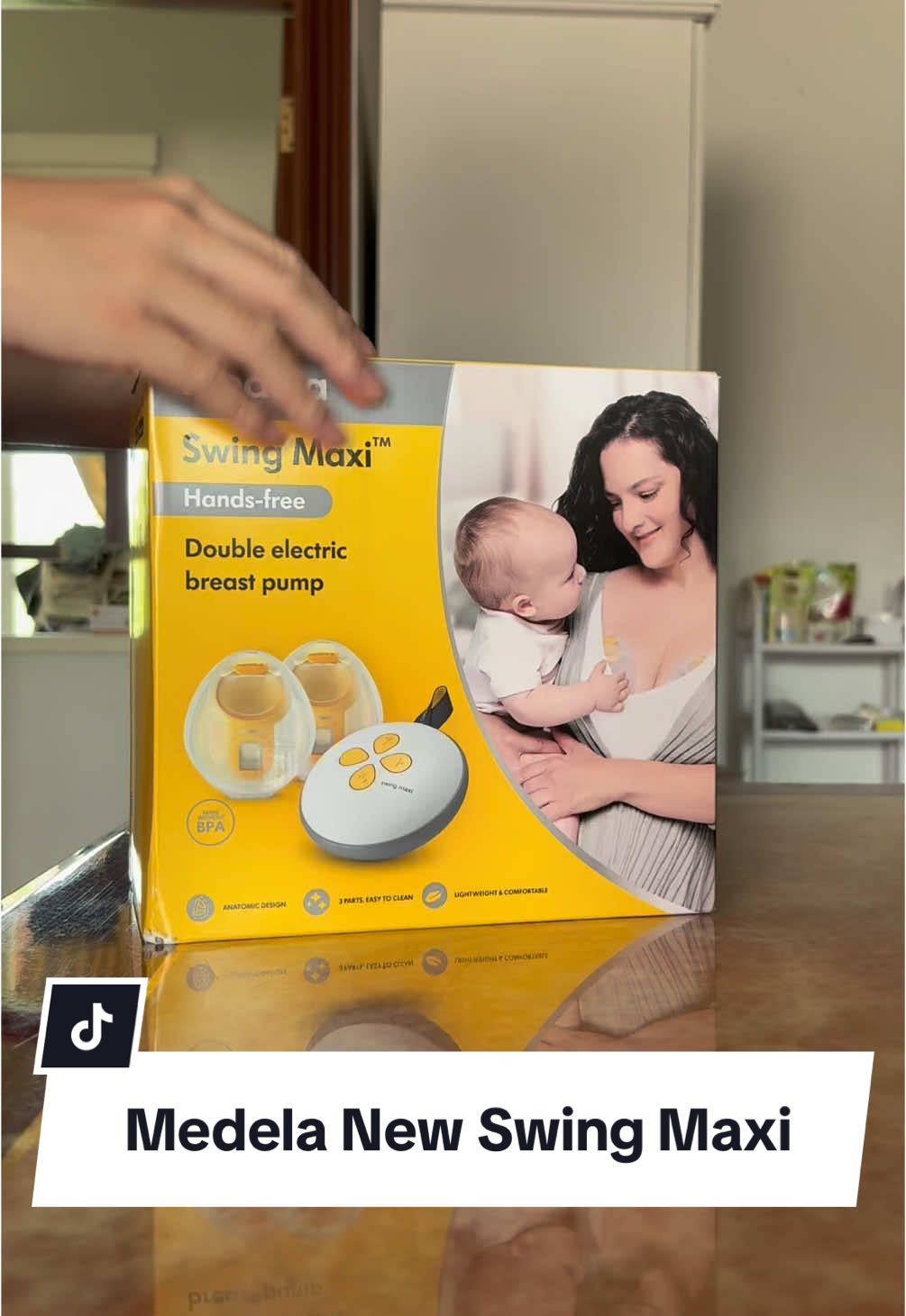 แกะกล่องเครื่องปั๊มนมที่ได้มาใหม่กัน  medel new swing maxi  #medela #medelaswingmaxi #รีวิวเครื่องปั๊มนม #เครื่องปั๊มนม 