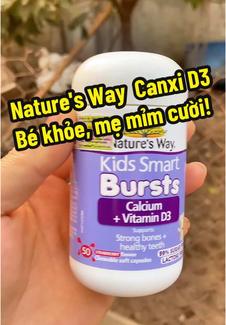 NATURE'S WAY KIDS SMART CALCIUM+VITAMIN D3 BURSTS - Bé lớn khôn, mẹ an tâm!  #natureswaykidssmart #calciumvitamind3bursts #mevabe #2mreview 
