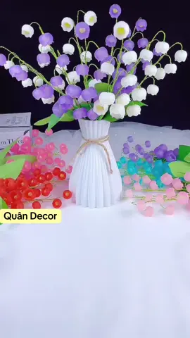 làm hoa linh lan #hoa #meohay #hoatrangtri #DIY #hoalinhlan 