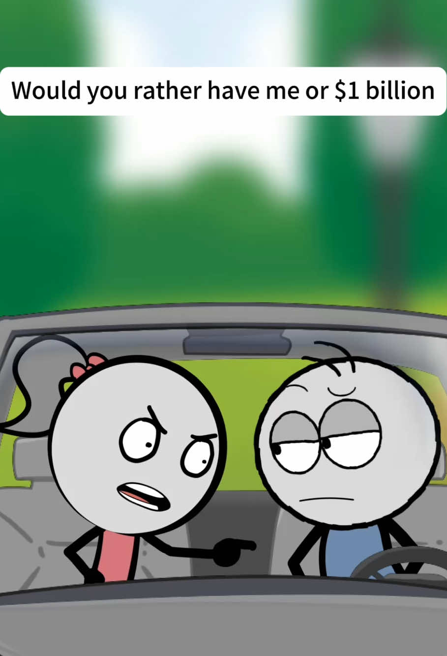 Would you rather have me or $1billion😂😂😂🤣🤣#funny #animation 