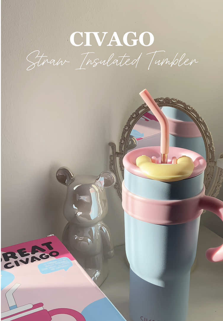 Make every sip memorable with this Civago Straw Insulated Tumbler. ✨ #civago #civagotumbler #civagoph #tumbler #tumblersoftiktok #insulatedtumbler @Civago.ph 