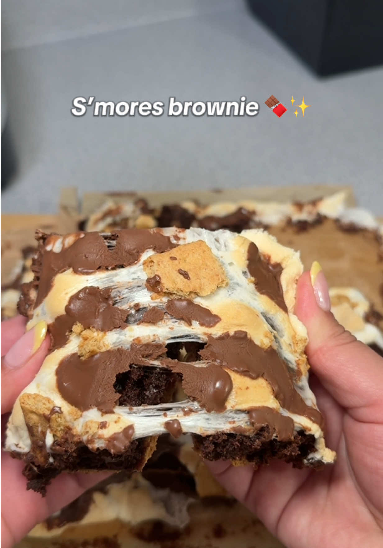 S’mores brownie 😋 #smores #smoresbrownies #brownies #dessert #EasyRecipe #recetasfaciles #parati #fypシ #smorescookies #postre 