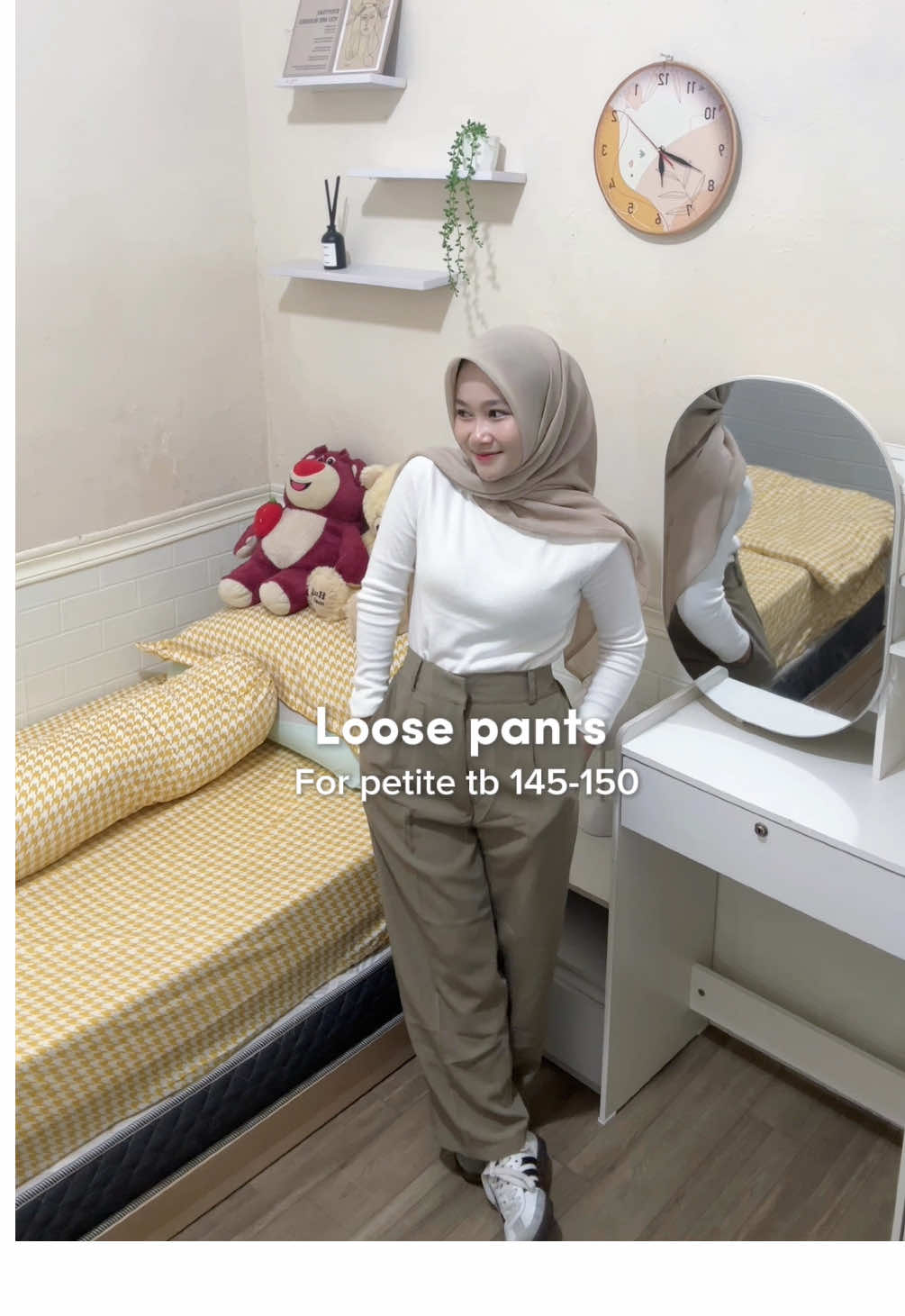 Kaum petite wajib punya celana ini 🫰🏻 #pants #celana #celanapetite #petite #celanakulot #celanalonggar 