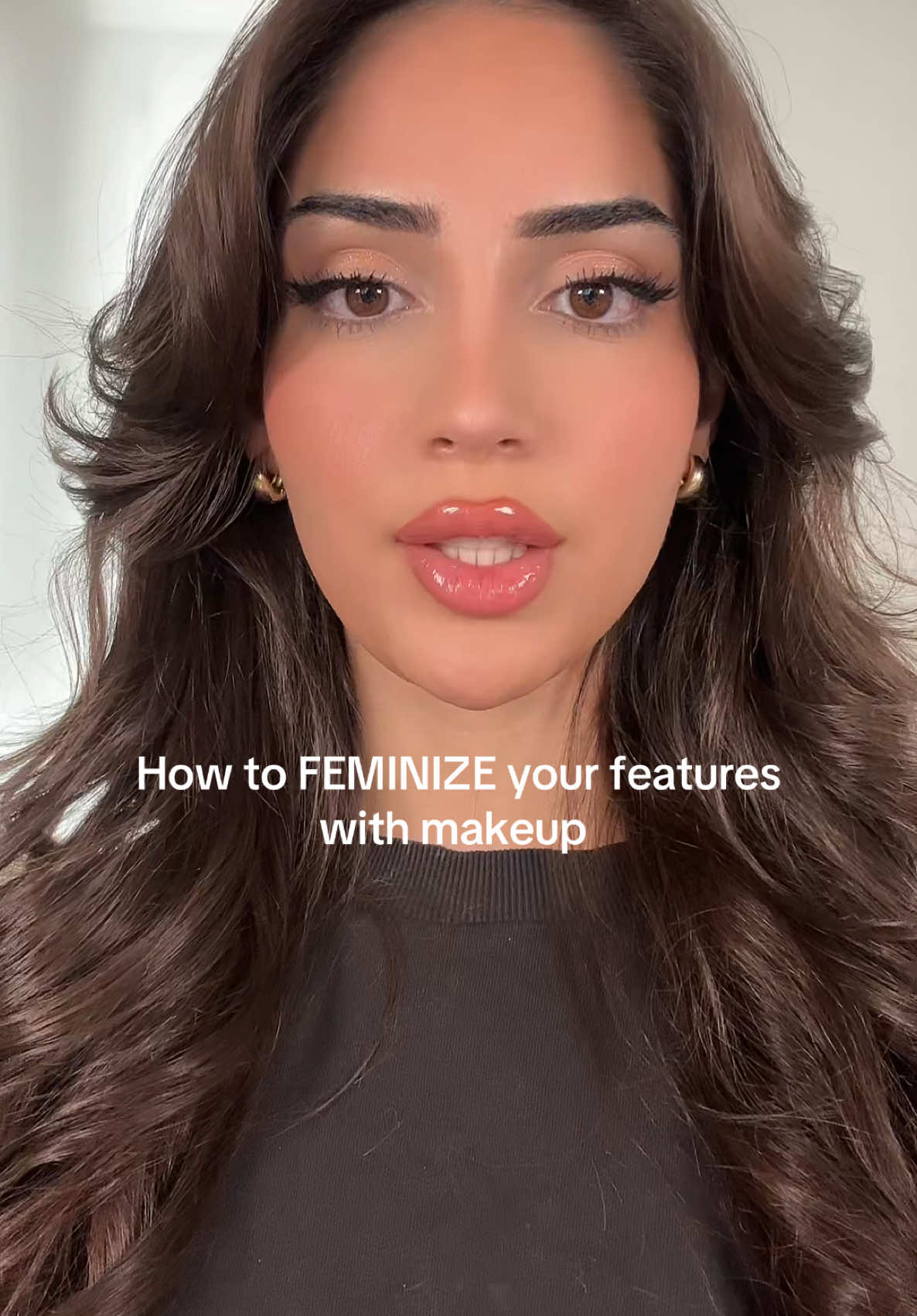 I wanna preface by saying there is no ONE way a woman should look like. We all come in different shapes and sizes. Western culture prefers masculinized makeup over soft feminine features and I wanted to show you how to achieve a different look 💕 Should I do masculine next?? 🤔 @Rare Beauty @BASMA Beauty @makeupforever @Patrick Ta Beauty @essence cosmetics 