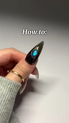 Baroque nail in black🖤🥰 This is my Day11 of my 30 days nail art challenge💕 #chromenails #longnails #nailart #nailsinspiration #nailtips #nailinspo #nailsoftheday #cateyenails #3dnails #nailtutorial #nailsoftiktok #fypシ 