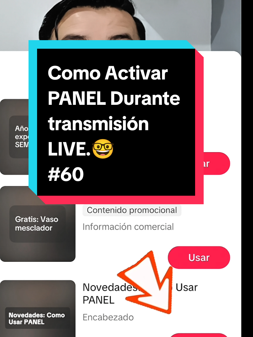 Como Activar EL PANEL durante tú transmisión LIVE. #Panel #comousar #live #andreselepe #tutorials #tiktokespaña 