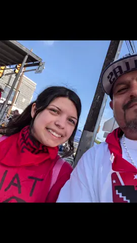 me and my love at the March teach em right teach em how to have a voice 💪🏼😎💃🏼🕺🏼