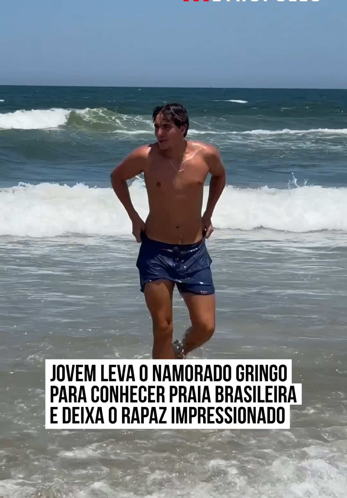 ⛱️🏖️🏝️ Isa tirou o dia para mostrar #praia brasileira para o namorado gringo e o rapaz não estava dando nada para o litoral verde e amarelo. No primeiro mergulho que o estrangeiro deu, ele viu que as águas eram quentes e que nada que ele tivesse experimentado anteriormente se comparava com as praias daqui. #EntretêNews Vai ter que deitar para as praias brasileiras sim 😘  📹 @Isa_cr.04  | @myhoodbr