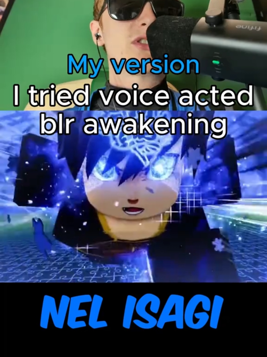 I tried voice acted blr awakening pt 5 #bluelockrivals #blr #bluelock #asconick #nick #roblox #aiku #isagi 