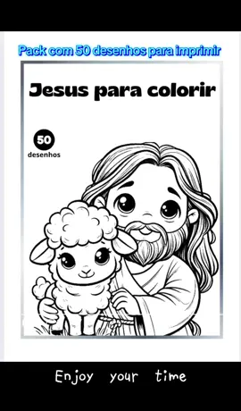 Livro de colorir Jesus Nosso Salvador Link na bio 🥰 #coloringjesus 