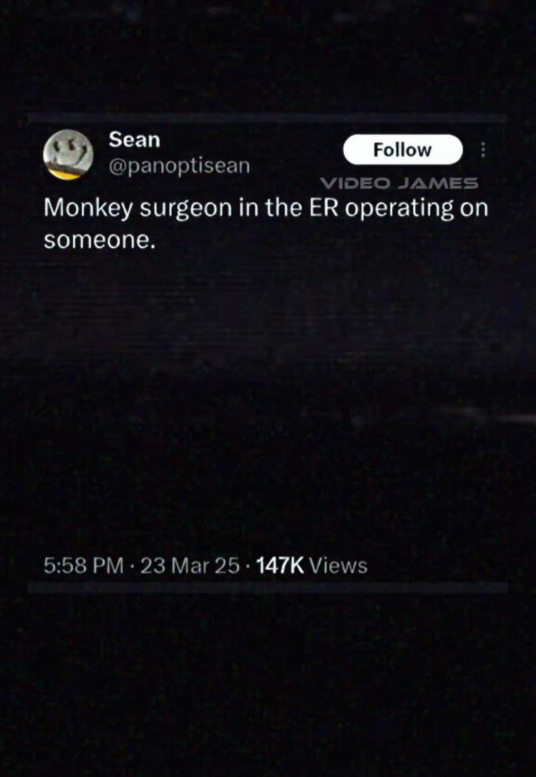 Well done doctor    🎵opening theme - ER   #fyp #fypシ #meme #monkey #voiceover #voiceactor #memes #relatable #mood #asmr #vibes #real #vo #va #banana #surgery #doctor 
