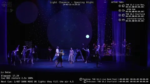 Light Chasers Part 25 #stagemanagersoftiktok #stagemanager #callingashow #stagemanagerlife #cloudcult 