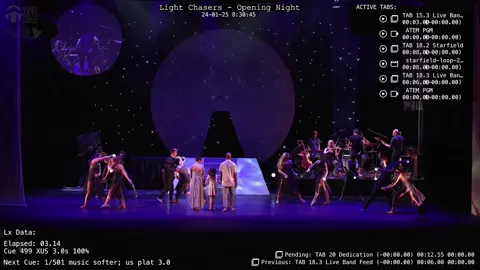 Light Chasers Part 27 #stagemanagersoftiktok #stagemanager #callingashow #stagemanagerlife #cloudcult 
