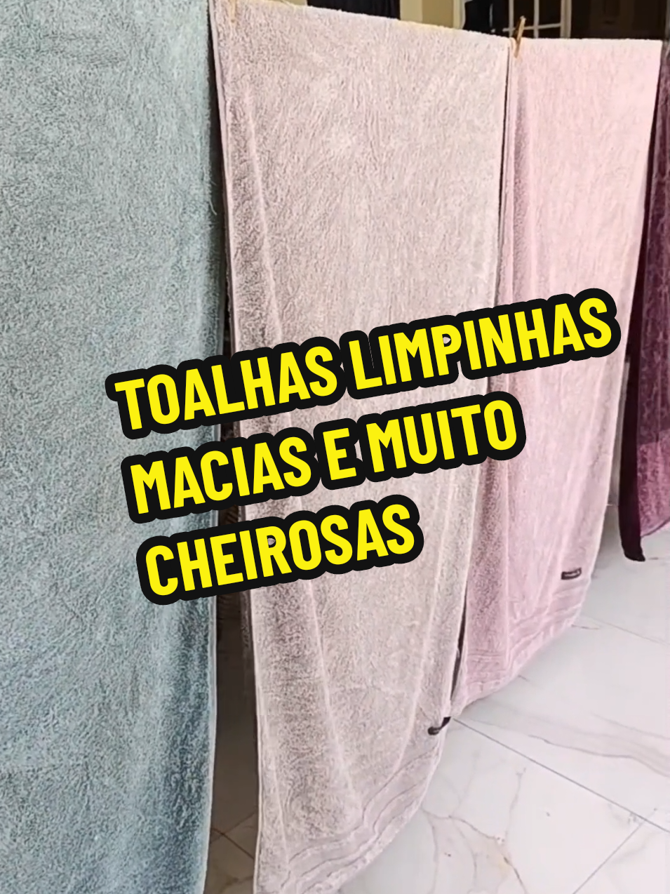 Toalhas limpinhas macias e cheirosas #misturinhascaseiras #foryou #donadecasa #produtoscaseiros #receita #receitasfaceis #tiktokreceita #receitascaseiras #misturinha 