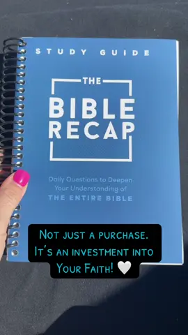 The Bible Recap is probably my favorite Bible reading plan of all time. That’s why I was so excited when I found this daily question companion guide that went along with the Bible recap reading plan. Even if you have never used The Bible Recap before, this study guide is thought-provoking, enriching, and thorough. I absolutely love that it is spiral bound, and lays flat! @Lay it Flat Bookshop  #TikTokShop #biblerecap #thebiblerecap #biblestudy #biblestudygroup #biblestudytips #jesus 