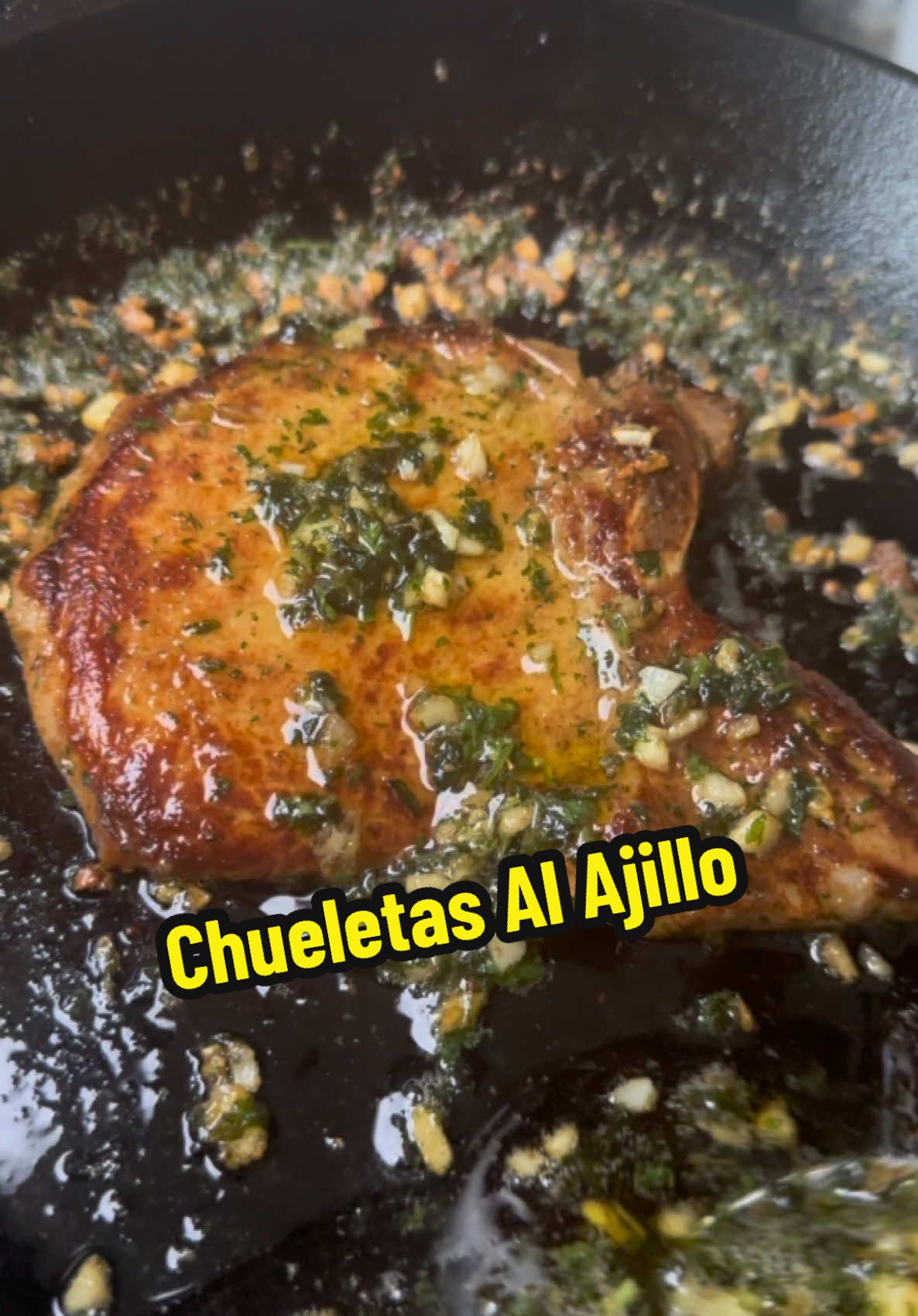 Chuletas Al Ajillo #chuletas #alajillo #latinrecipes 