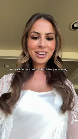 Brides, don’t skip the hair trial! Your wedding day will thank you. #weddinghair #bridalhair #bridalhairstyle 