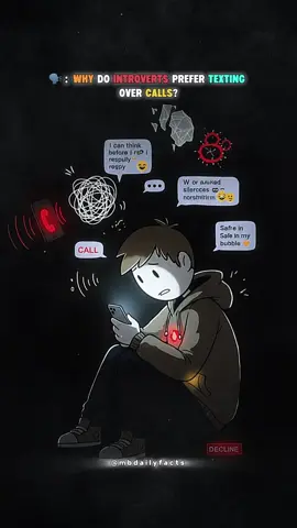 Why do introverts prefer texting over calls? 👀🤷‍♂️#foryou #introverts #calls #text 